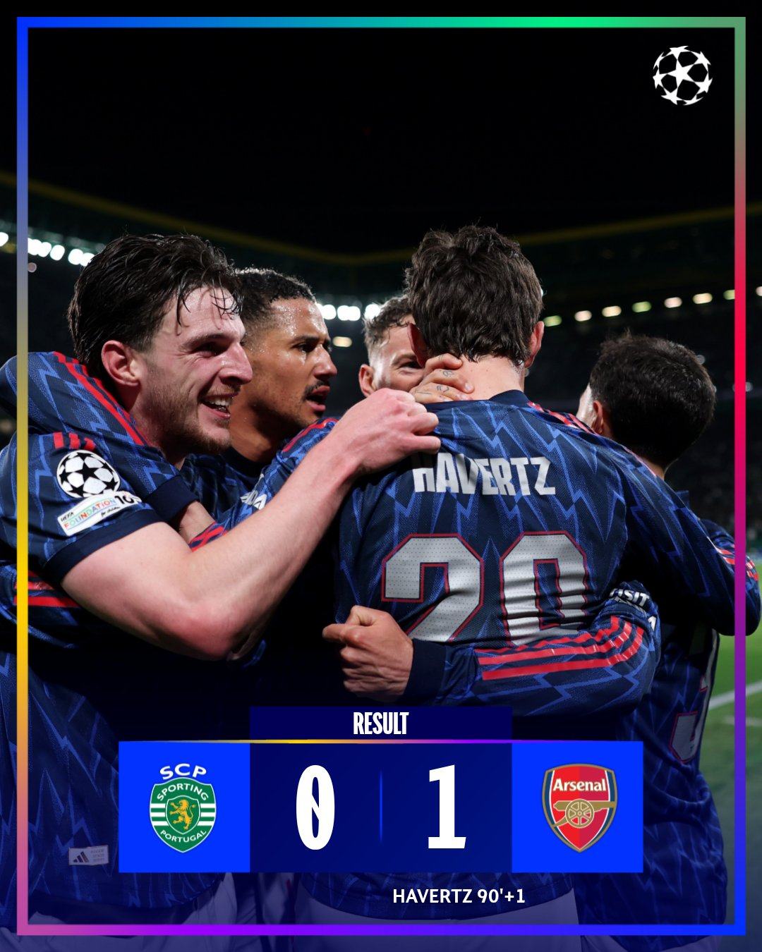 Kai Havertz ghi bàn thắng quyết định giúp Arsenal đánh bại Sporting CP 1-0